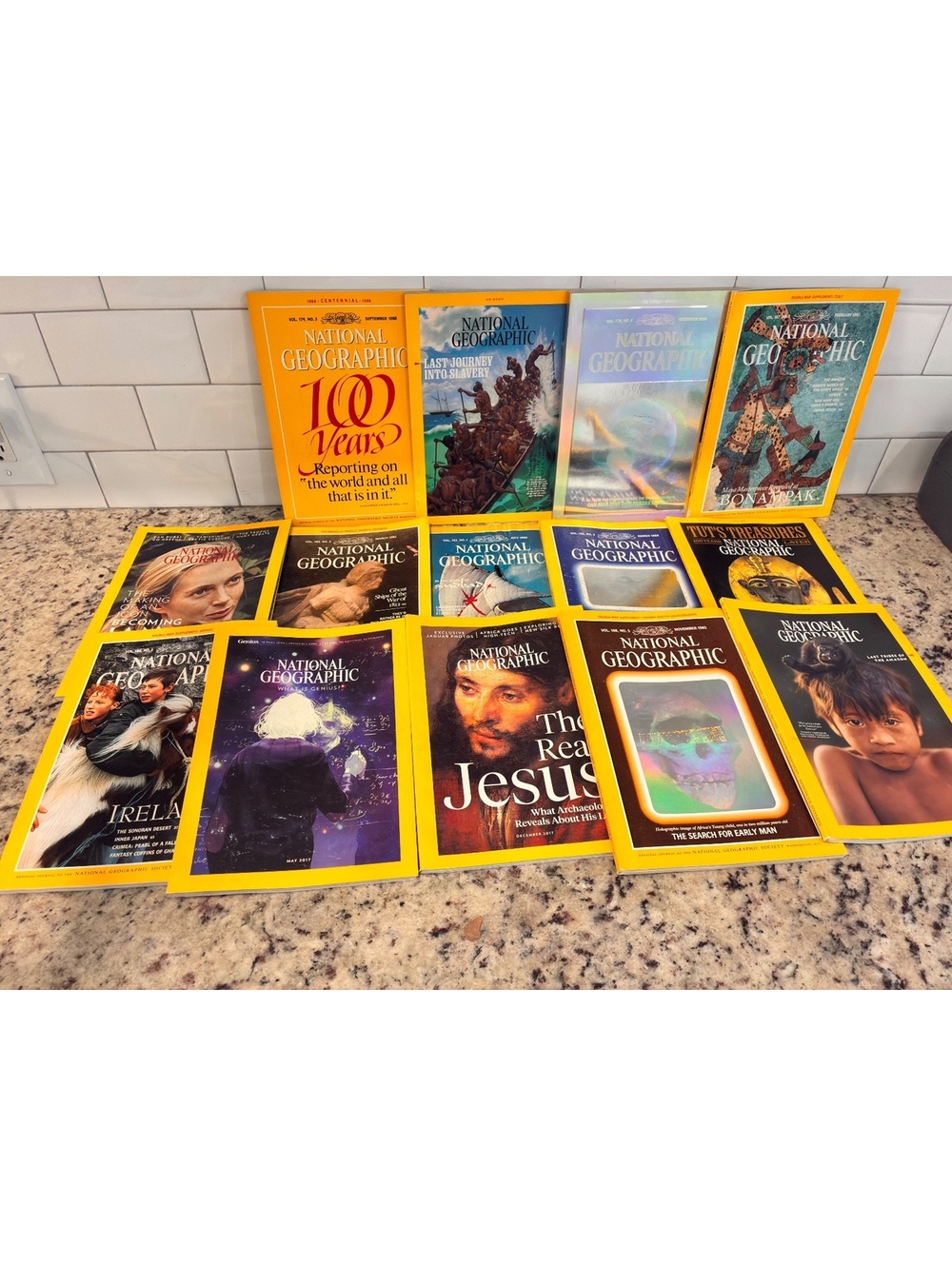 Vintage National Geographic Magazine Collection - 15 Issues from 1982 to 1988